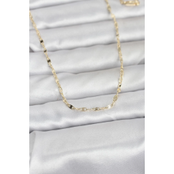 Mey İthalat® CM 14K Gold Renk Yassı Gemici Zincir Model 60 cm Kadın Kolye