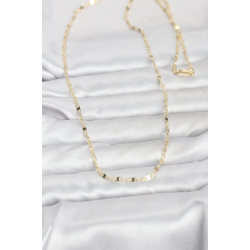 Mey İthalat® CM 14K Gold Renk Yassı Gemici Zincir Model 60 cm Kadın Kolye