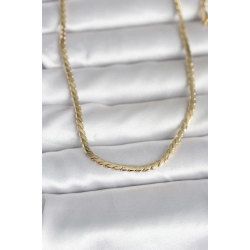 Mey İthalat® CM 14K Gold Renk Yassı Model 60 cm Kadın Kolye