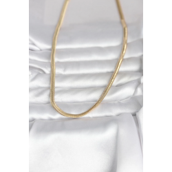 Mey İthalat® CM 14K Gold Renk Yassı Yılan Zincir Model 45 cm Kadın Kolye