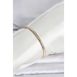 Mey İthalat® CM 14K Gold Renk Yassı Yılan Zincir Model Kadın Bileklik