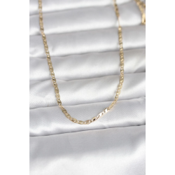 Mey İthalat® CM 14K Gold Renk Yassı Zincir Model 60 cm Kadın Kolye