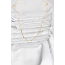 Mey İthalat® CM 14K Gold Renk Yassı Zincir Model 60 cm Kadın Kolye