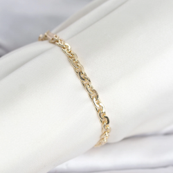 Mey İthalat® CM 14K Gold Renk Zincir Model Kadın Bileklik