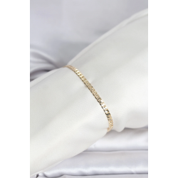 Mey İthalat® CM 14K Gold Renk Zincirli Model Kadın Bileklik
