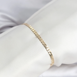 Mey İthalat® CM 14K Gold Renk Zincirli Model Kadın Bileklik