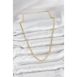 Mey İthalat® CM Gold Renk Pirinç Halkalı Model Kadın Kolye