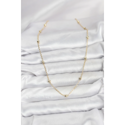 Mey İthalat® CM Gold Renk Top Zincirli Kadın Kolye