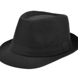 Mey İthalat® Çocuk Boy Siyah Kumaş Fötr Şapka Gösteri Şapkası Michael Jackson Şapkası 54 No