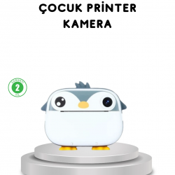 Mey İthalat® Çocuk Fotoğraf Makinesi Termal Baskılı Anında Çıktı HD Video Kayıtlı