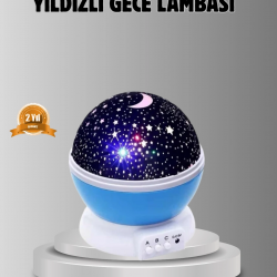 Mey İthalat® Çocuk Gece Lambası 6 Modlu Renkli LED Enerji Tasarruflu Masal Işığı