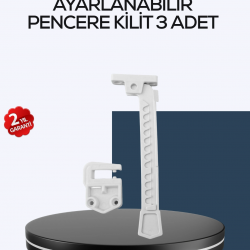 Mey İthalat® Çocuk Güvenliği İçin Cam Pencere Kilidi 3 Adet