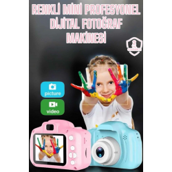 Mey İthalat® Çocuk Kamerası Profesyonel Hafif Ve Uzun Ömürlü USB Şarjlı 2.0 İnç