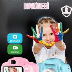 Mey İthalat® Çocuk Kamerası Profesyonel Hafif Ve Uzun Ömürlü USB Şarjlı 2.0 İnç