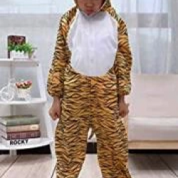 Mey İthalat® Çocuk Kaplan Kostumu - Aslan Kostümü 4-5 Yaş 100 cm