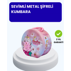 Mey İthalat® Çocuk Para Kasası Anahtarlı Güvenli Tasarruf Kutusu