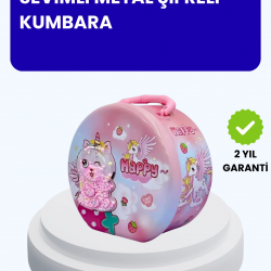 Mey İthalat® Çocuk Para Kasası Anahtarlı Güvenli Tasarruf Kutusu