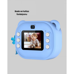 Mey İthalat® Çocuk Şipşak Kamera – 24MP HD Çift Lensli Termal Baskı Teknolojili