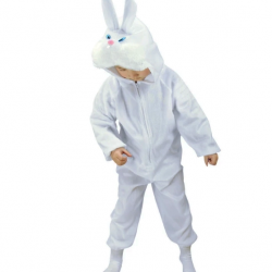 Mey İthalat® Çocuk Tavşan Kostümü Beyaz Renk 2-3 Yaş 80 cm