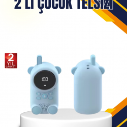Mey İthalat® Çocuk ve Bebek Telsizi – 22 Kanal, VOX Modu, USB Şarjlı, Renkli Ekran