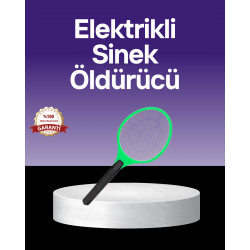 Mey İthalat® Çocuk ve Evcil Hayvan Dostu Elektrikli Sinek Raketi | Güvenli Kullanım