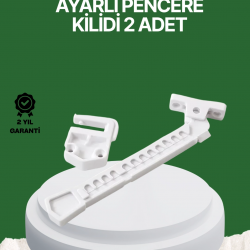 Mey İthalat® Çocuk ve Evcil Hayvanlar İçin Pencere Emniyet Kilidi 2 Adet