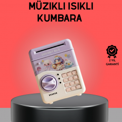 Mey İthalat® Çocuklar İçin Elektronik Şifreli Para Biriktirme Kumbarası Mor