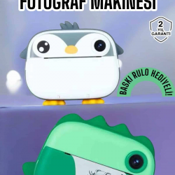 Mey İthalat® Çocuklar için Fotoğraf Makinesi Anlık Baskı Makinesi HD Görüntü Kalitesi