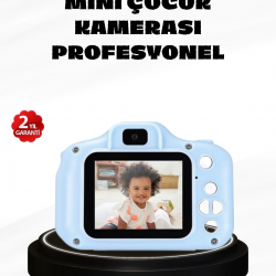 Mey İthalat® Çocuklar İçin Mini Dijital Kamera – 1080p HD, 2.0 İnç Ekran, Komik Filtreli ve Şarjlı