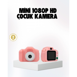 Mey İthalat® Çocuklar İçin Mini Fotoğraf Makinesi 8MP 1080P Video ve Darbeye Dayanıklı