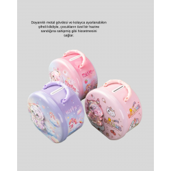 Mey İthalat® Çocuklar İçin Şifreli Para Kasası Hazine Sandığı Tasarımı