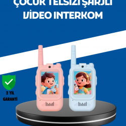 Mey İthalat® Çocuklar İçin Video Görüşmeli Walkie Talkie Uzun Mesafe İletişim