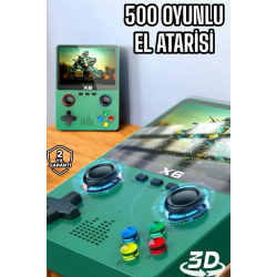 Mey İthalat® Çocuklara Özel 666 Oyunlu X6 Atari Video İzleme ve Müzik Dinleme