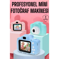 Mey İthalat® Çocuklara Özel Dijital Fotoğraf Makinesi Mini 1080P HD Kaliteli