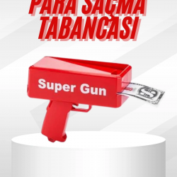 Mey İthalat® Çocuklara Özel Eğlenceli Para Saçma Makinası Parti Oyuncağı Kırmızı