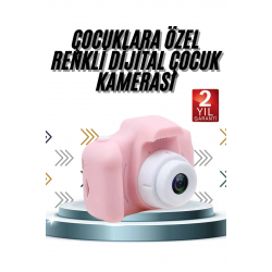 Mey İthalat® Çocuklara Özel Fotoğraf Ve Video Çeken Mini Çok Renkli Fotoğraf Makinesi