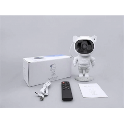 Mey İthalat® Çocuklara Özel Projeksiyon Astronot Lamba Speaker Sevimli