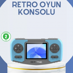 Mey İthalat® Çocuklara Özel Retro Oyun Konsolu Portatif Eğlence Cihazı