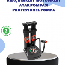 Mey İthalat® Çok Amaçlı Ayaklı Lastik Pompası Yüksek Hassasiyetli