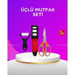 Mey İthalat® Çok Amaçlı Mutfak Makas Seti – Paslanmaz Çelik ve Ergonomik Tasarım