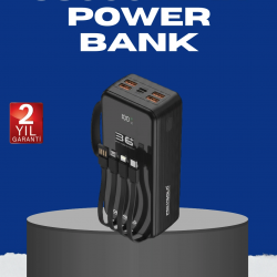 Mey İthalat® Çok Çıkışlı Taşınabilir Şarj Cihazı Dijital Göstergeli
