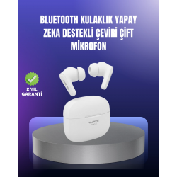 Mey İthalat® Çok Dilli İletişim Destekli Kablosuz Kulaklık Oyun ve Müzik Modlu
