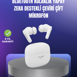 Mey İthalat® Çok Dilli İletişim Destekli Kablosuz Kulaklık Oyun ve Müzik Modlu