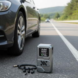 Mey İthalat® Çok Fonksiyonlu Akü Takviye ve Taşınabilir Hava Kompresörü