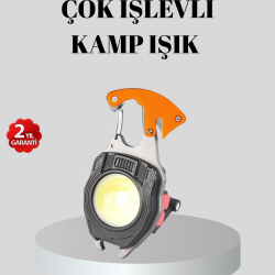 Mey İthalat® Çok Fonksiyonlu Anahtarlık Fener – Güçlü LED Işıklı, Şarjlı, Düdüklü ve Tornavidalı Mini El Feneri