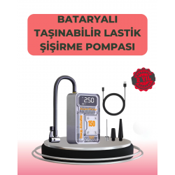 Mey İthalat® Çok Fonksiyonlu Araç, Bisiklet, Top Uyumlu Elektrikli Hava Pompası