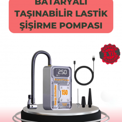 Mey İthalat® Çok Fonksiyonlu Araç, Bisiklet, Top Uyumlu Elektrikli Hava Pompası