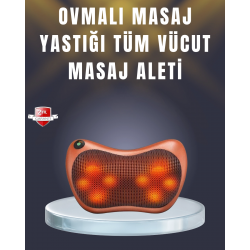 Mey İthalat® Çok Fonksiyonlu Boyun Bel Sırt Masaj Yastığı Araç İçi Uyumlu