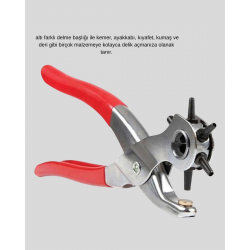 Mey İthalat® Çok Fonksiyonlu Delik Açma Pensesi 2mm–4.5mm Ayarlı Metal Gövdeli