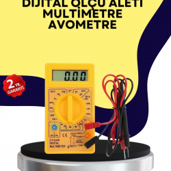 Mey İthalat® Çok Fonksiyonlu Dijital Multimetre Elektrik Test Cihazı